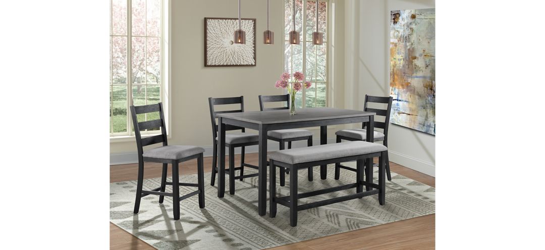 Glenwood 6-pc. Counter- Height Dining Set w/ Bench