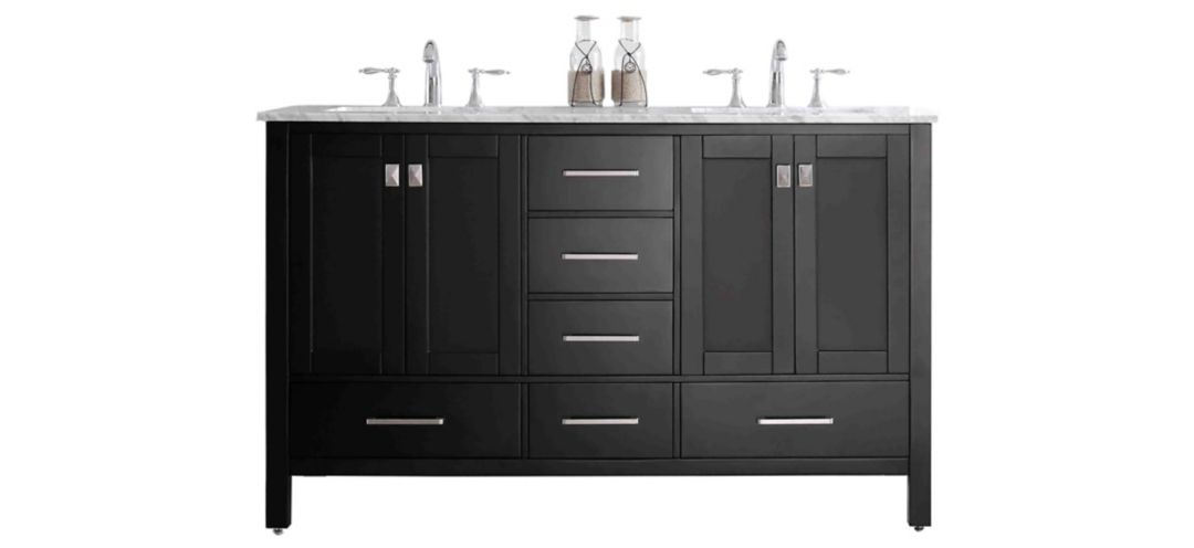 340212600 Sydney 60 Double Sink Bathroom Vanity sku 340212600