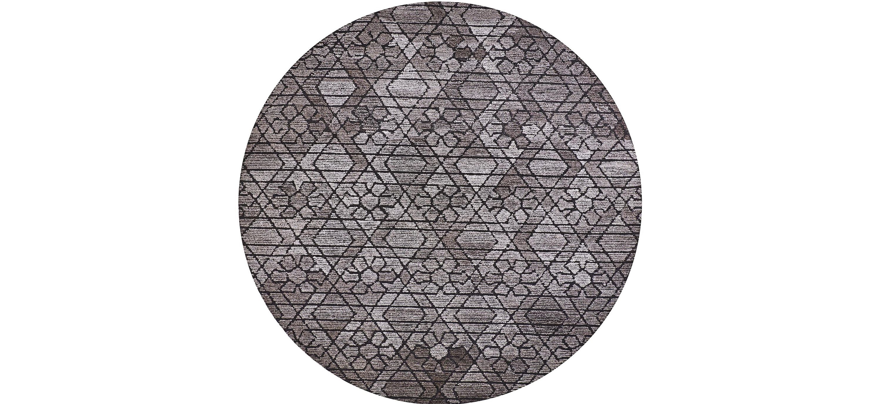 Asher Geometric Floral Wool Area Rug