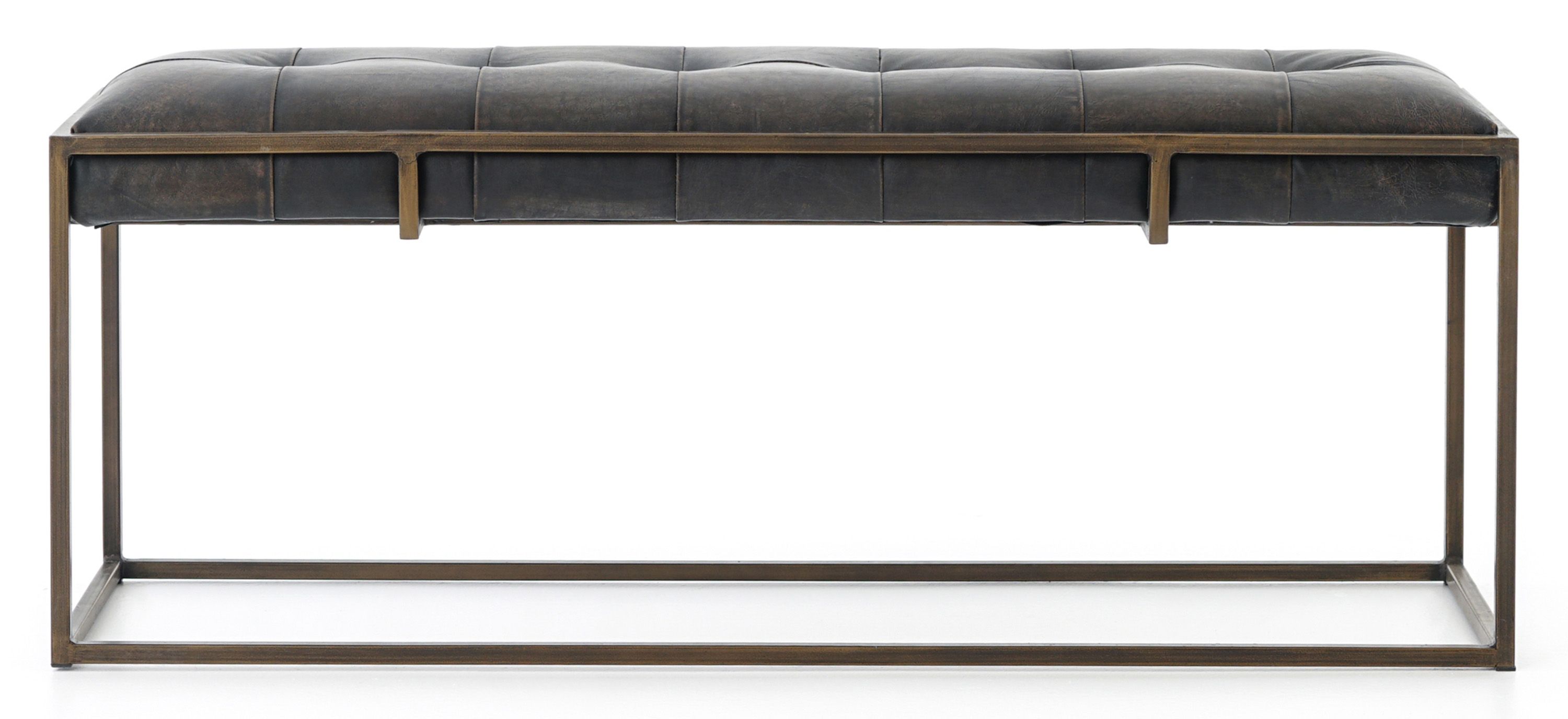 Lehanne Leather Bench