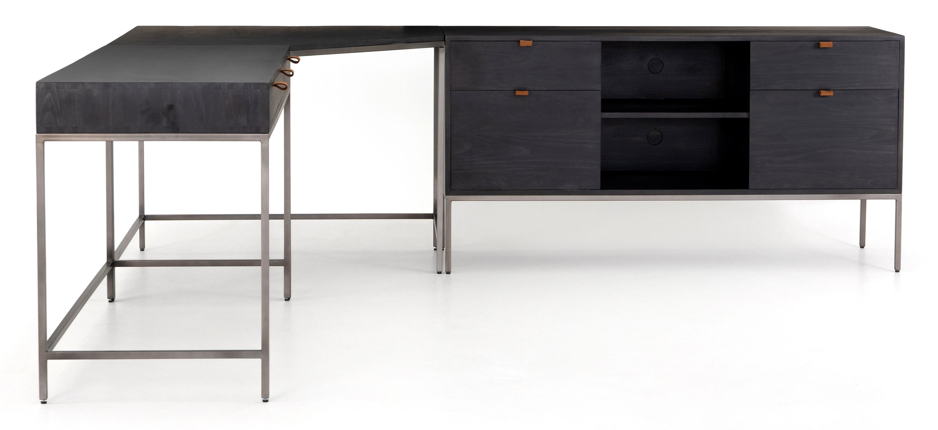 Edgefield Desk With Filing Credenza