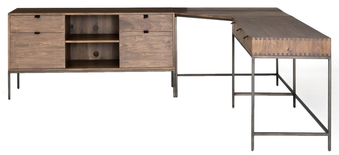 Trey Writing Desk w/ Credenza