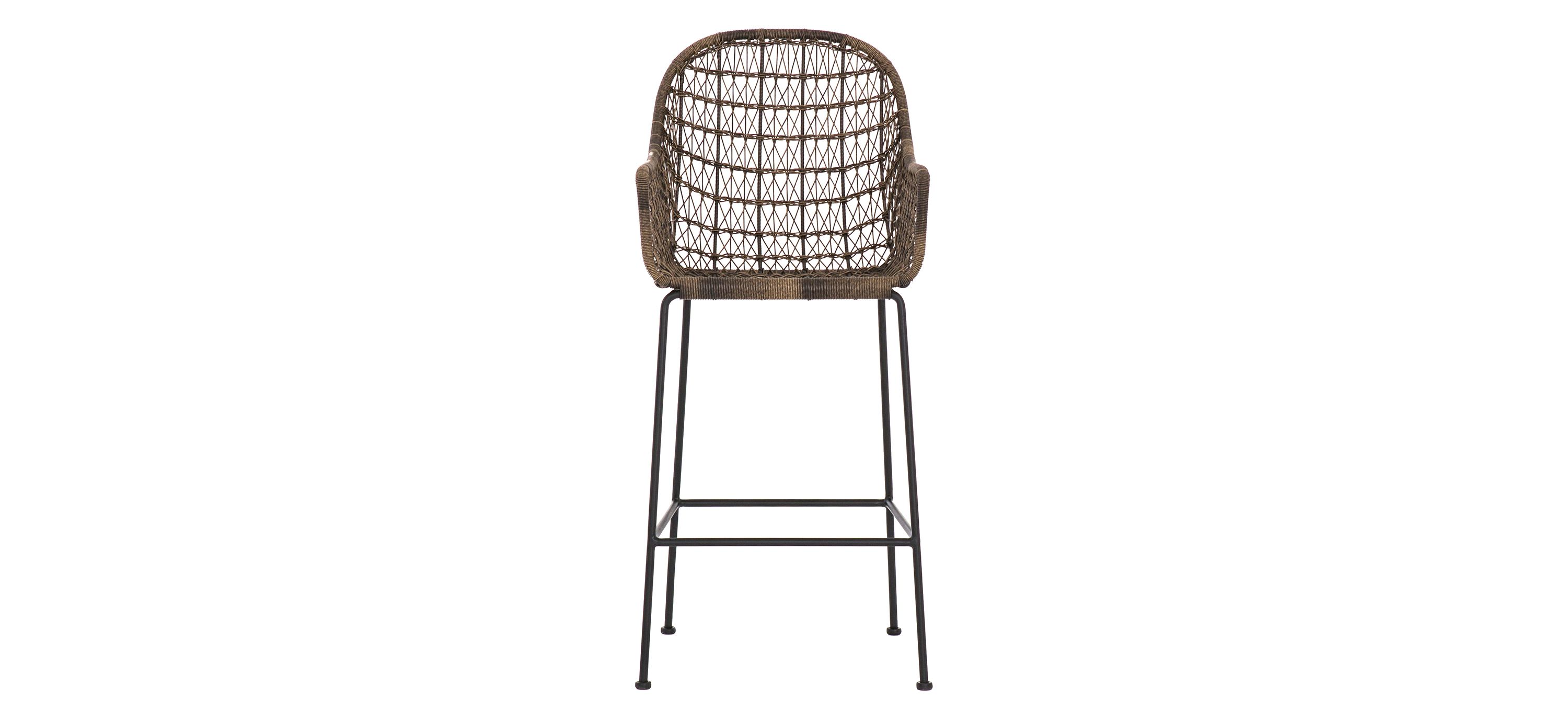 Bandera Outdoor Woven Bar Stool