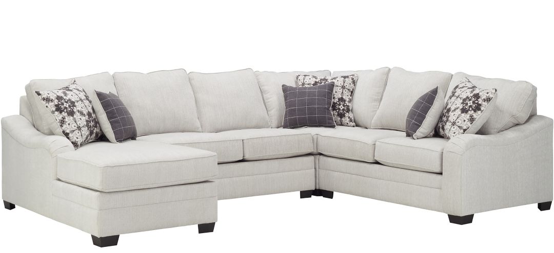 Caid 4-pc. Chenille Sectional Sofa