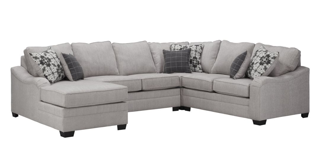 294033142 Caid 4-pc. Chenille Sectional sku 294033142