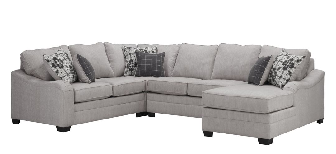 295033143 Caid 4-pc. Chenille Sectional sku 295033143
