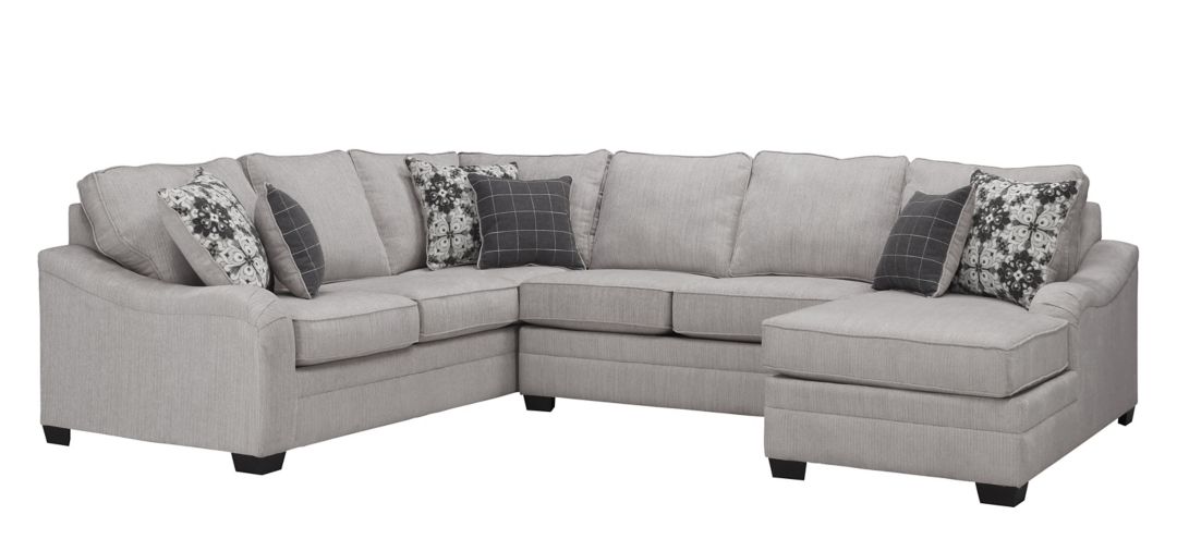 296033144 Caid 3-pc. Chenille Sectional sku 296033144