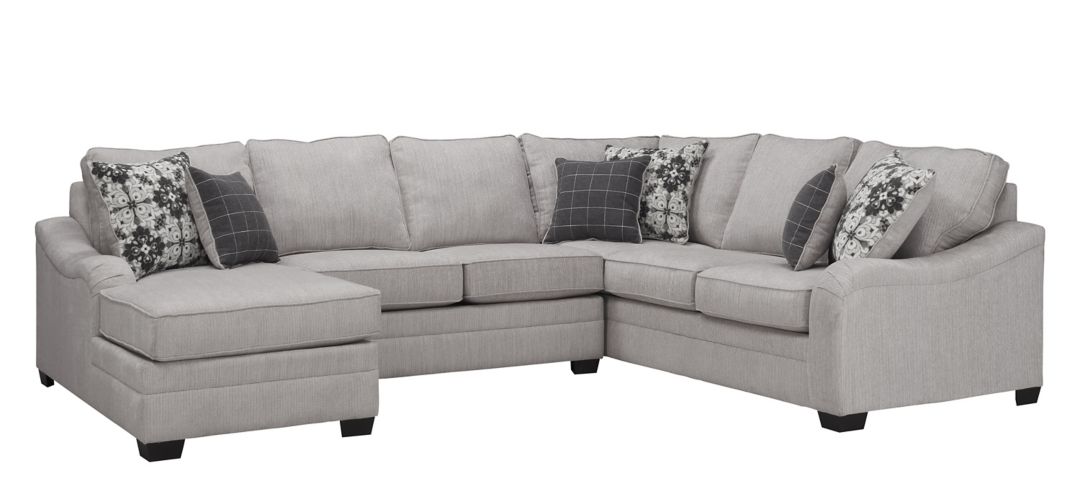 297033145 Caid 3-pc. Chenille Sectional sku 297033145