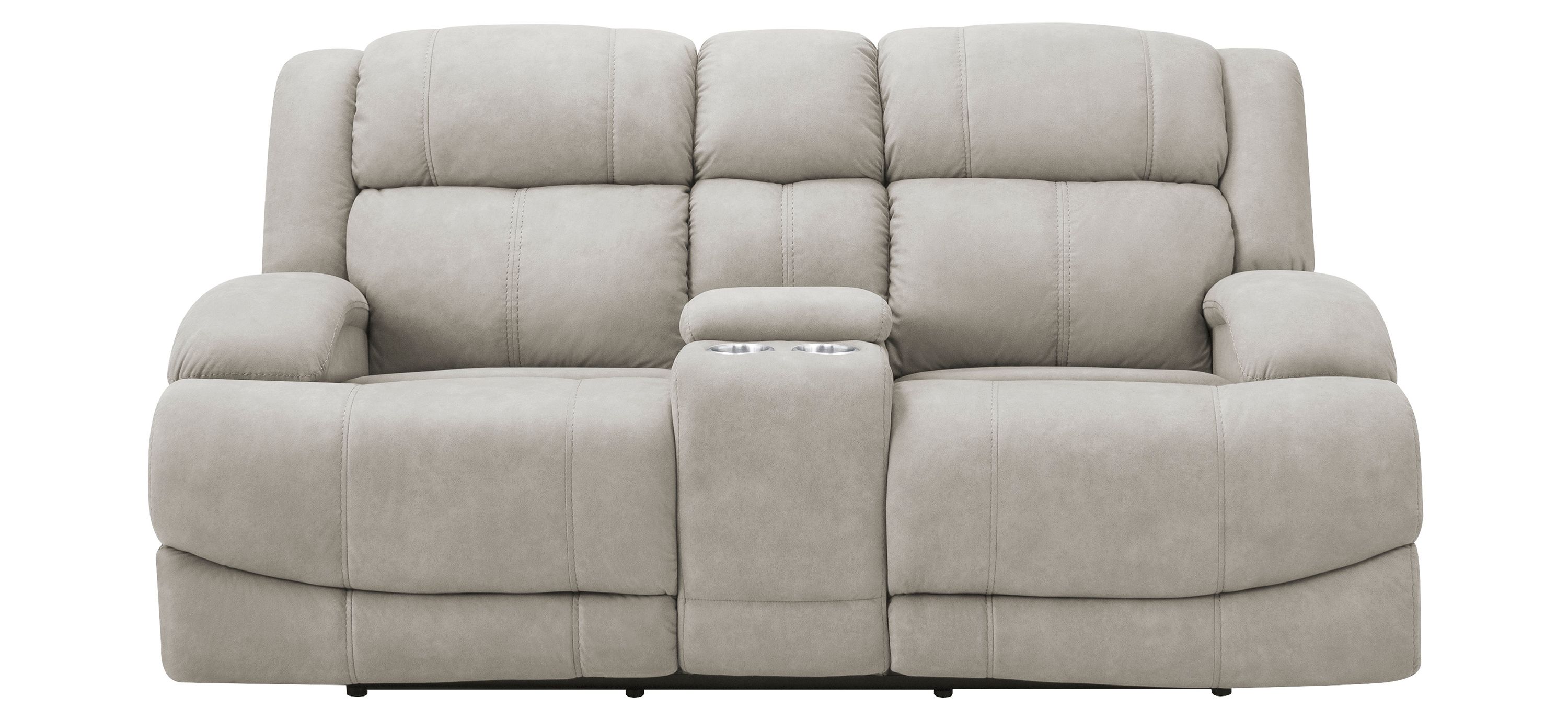 Quincey Power-Reclining Console Loveseat
