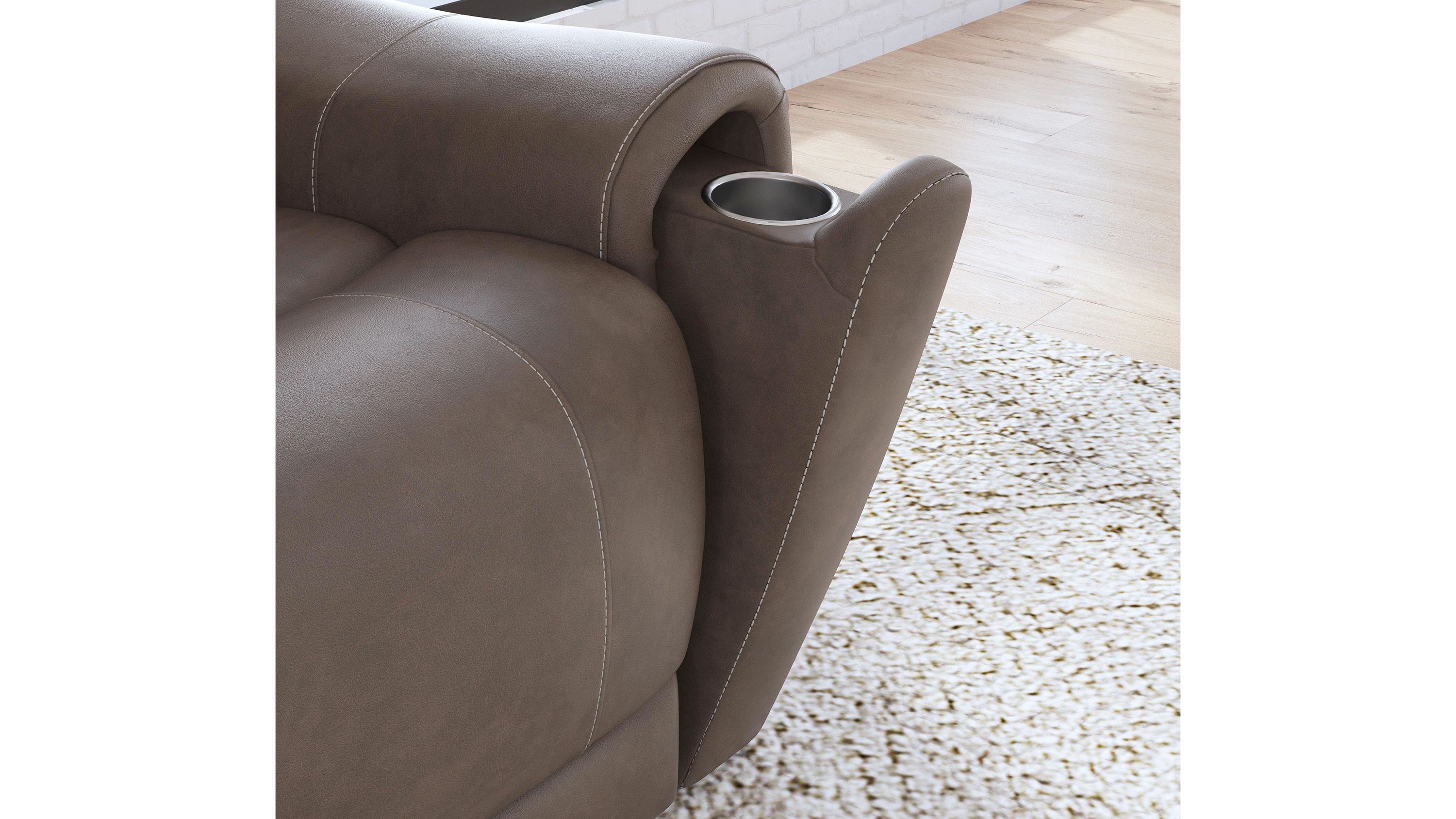 Calvin Power Recliner w/ Power Headrest & Lumbar | Raymour & Flanigan