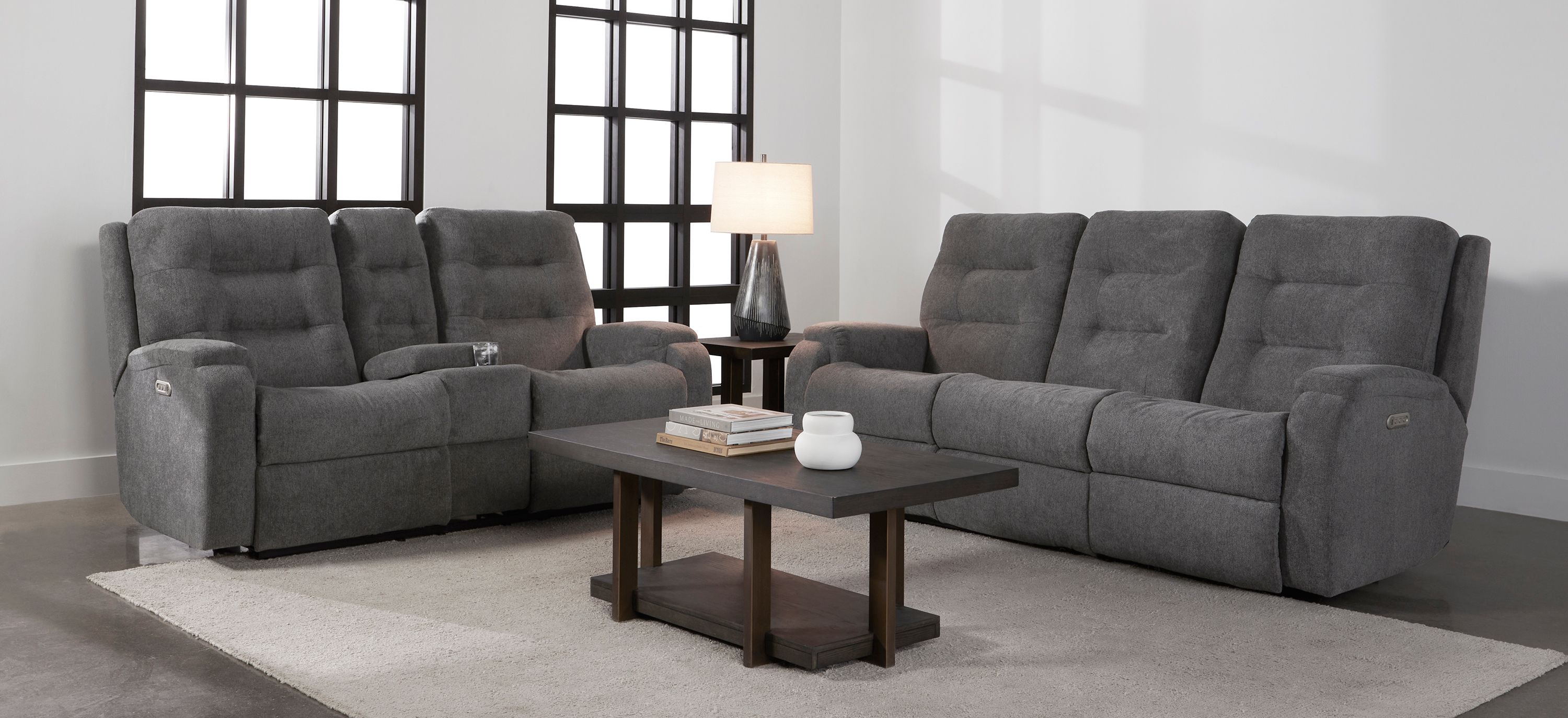 Halenbeck 2-pc. Power Sofa and Console Loveseat Set