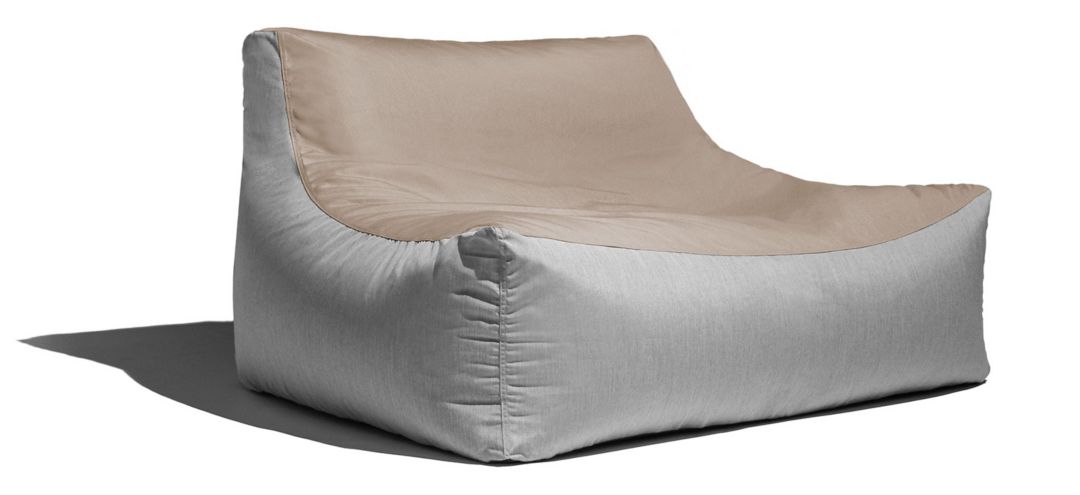 Veridiana Outdoor Bean Bag Loveseat / Modern Patio Sofa