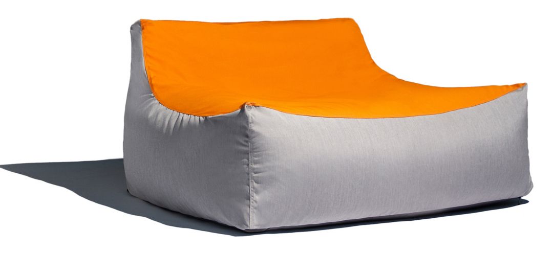 Veridiana Outdoor Bean Bag Loveseat / Modern Patio Sofa