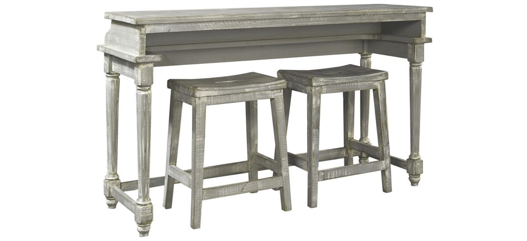 364015520 Hinsdale Console Bar Table w/ Two Stools sku 364015520