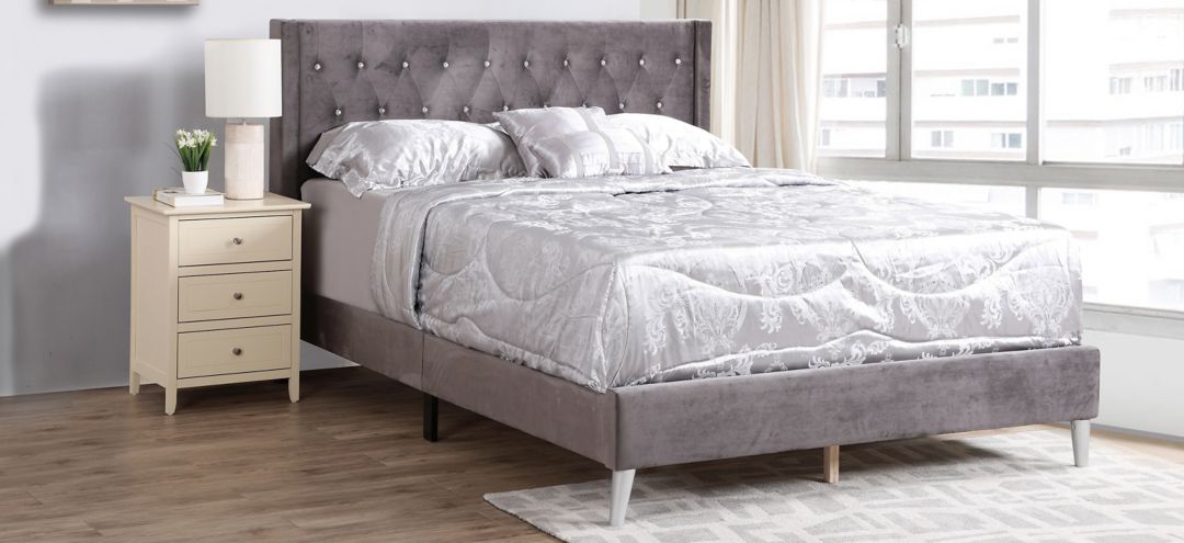 504162700 Bergen Upholstered Panel Bed sku 504162700