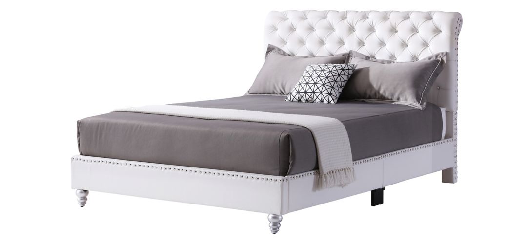 504193800 Maxx Upholstered Sleigh Bed sku 504193800