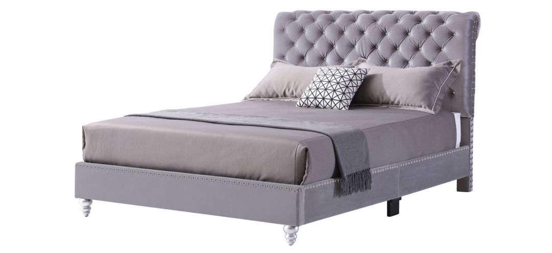 504194000 Maxx Upholstered Sleigh Bed sku 504194000