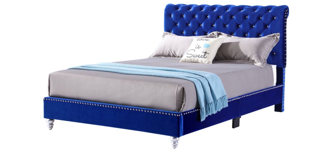 504194300 Maxx Upholstered Sleigh Bed sku 504194300