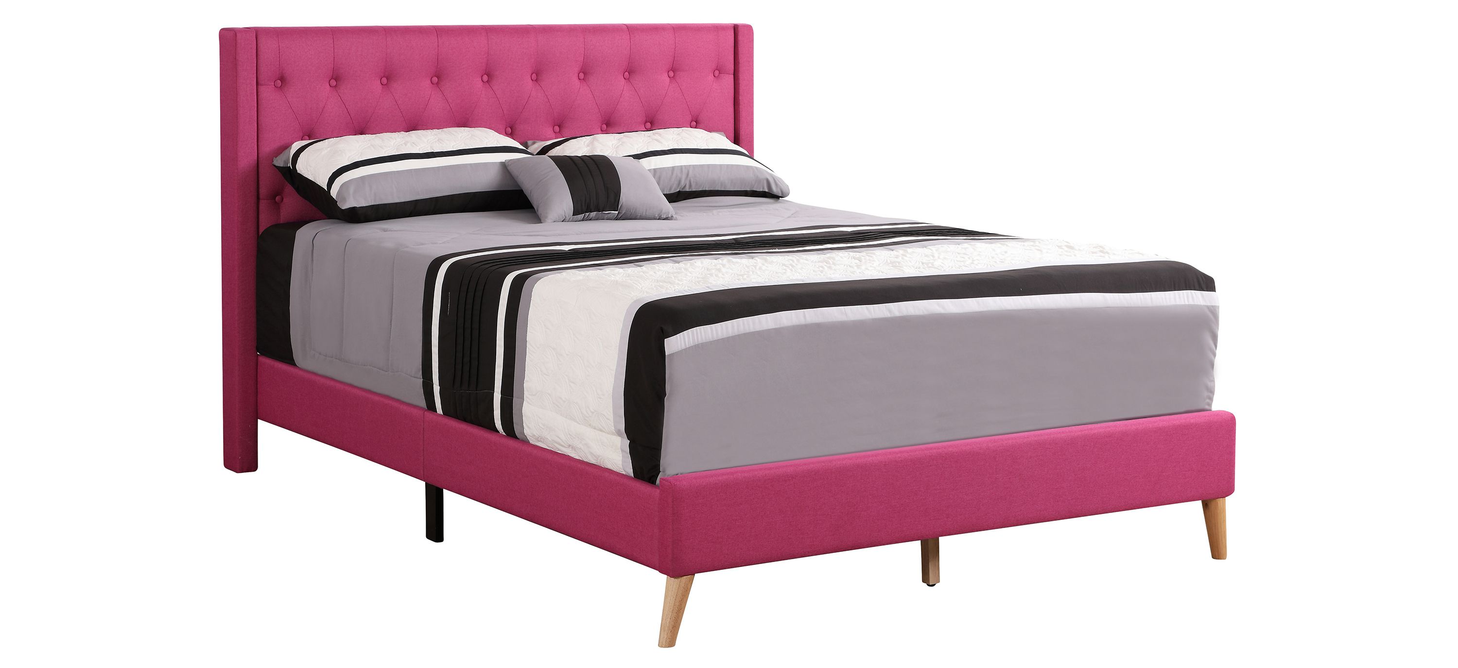 Bergen Upholstered Panel Bed