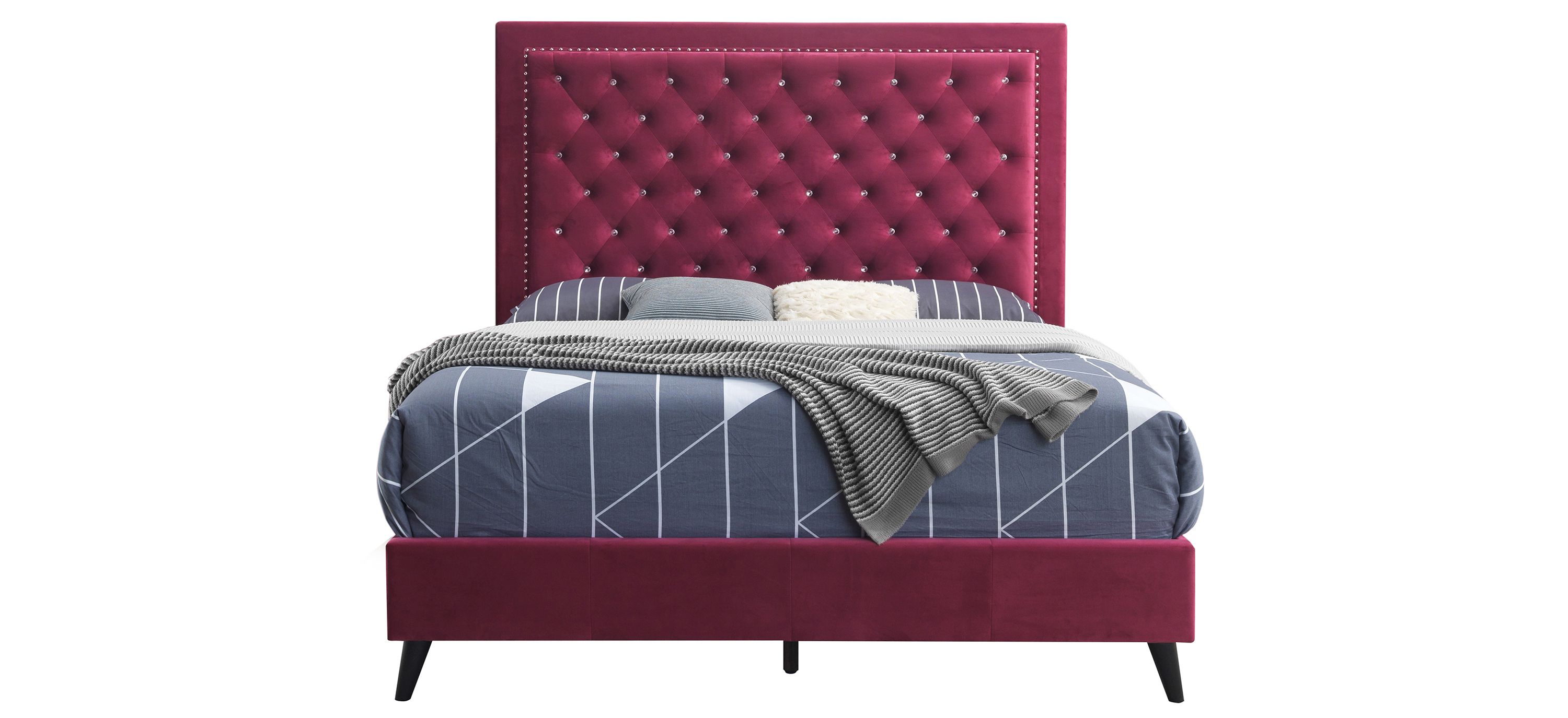 Alba Upholstered Panel Bed
