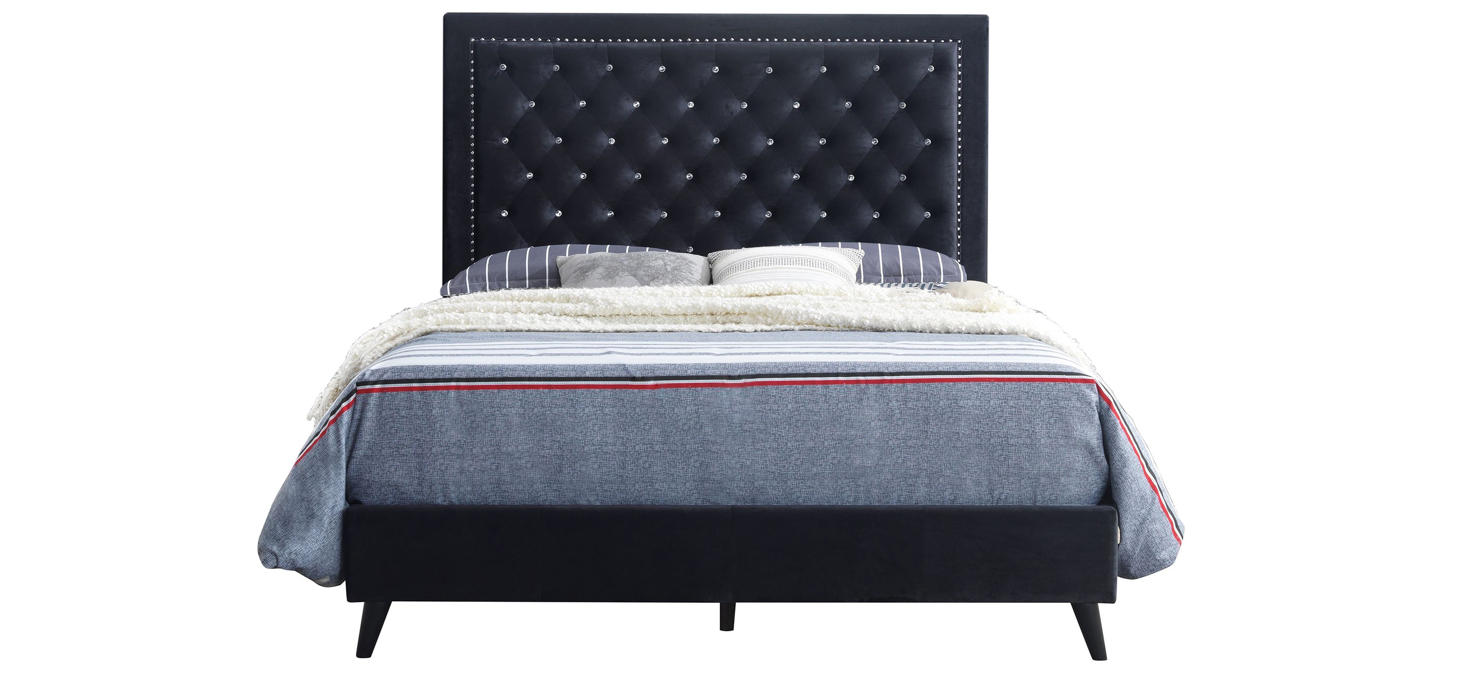 Alba Upholstered Panel Bed