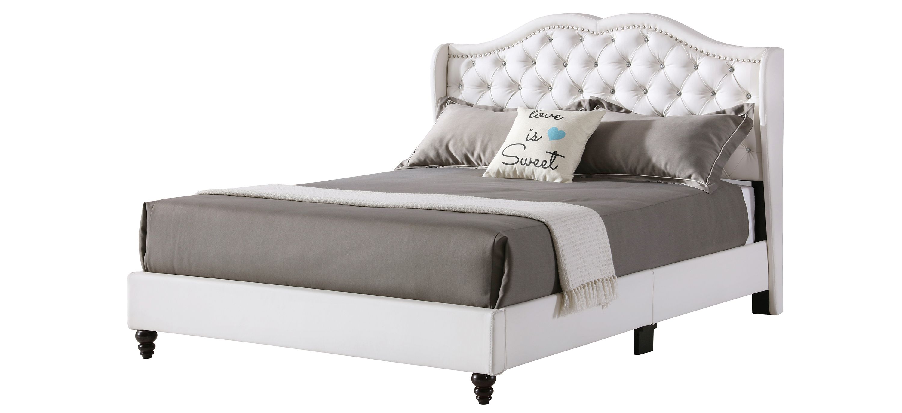 Joy Upholstered Panel Bed