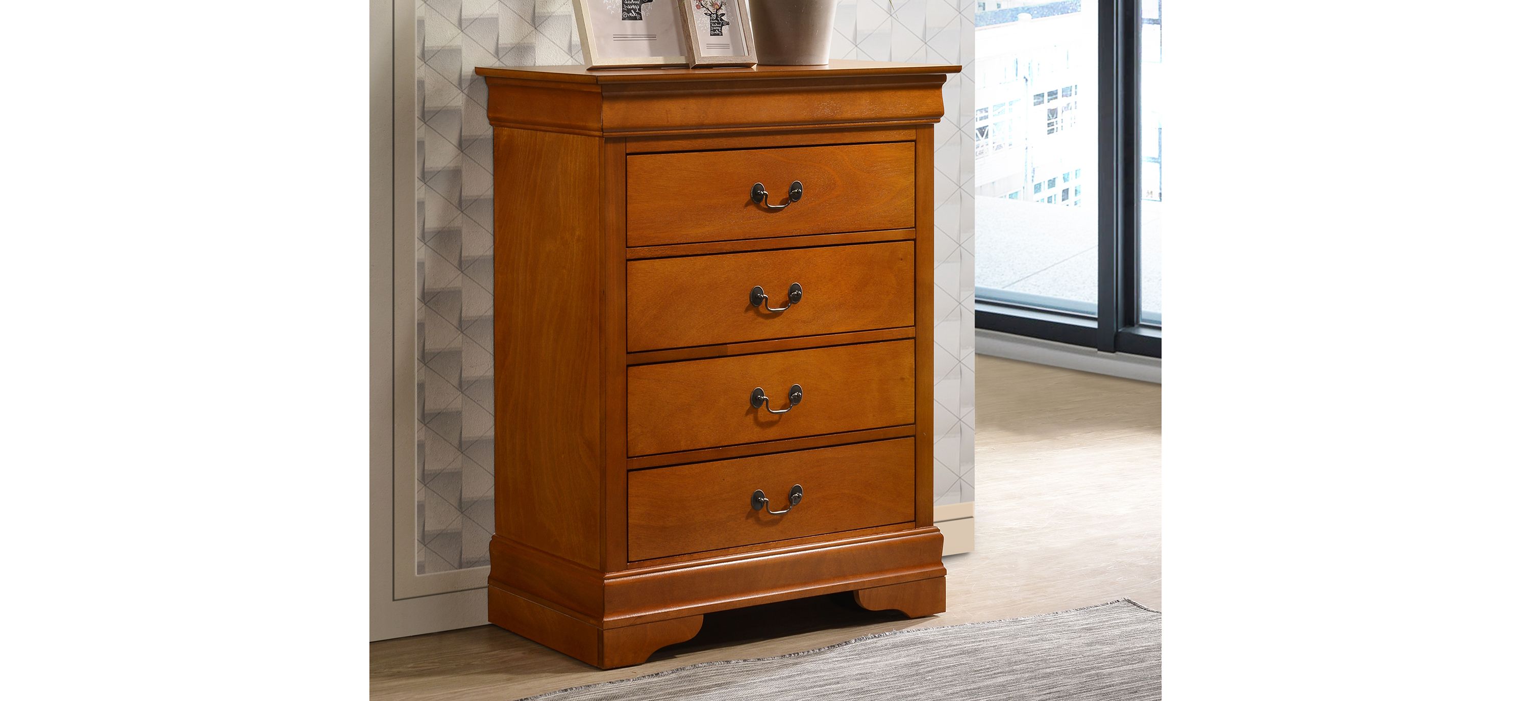 Rossie 4-Drawer Bedroom Chest | Raymour & Flanigan