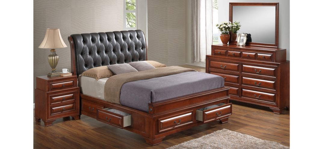 Sarasota Upholstered 4-pc. Storage Bedroom Set
