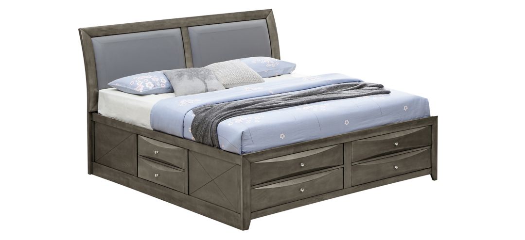 Marilla Upholstered Captains Bed