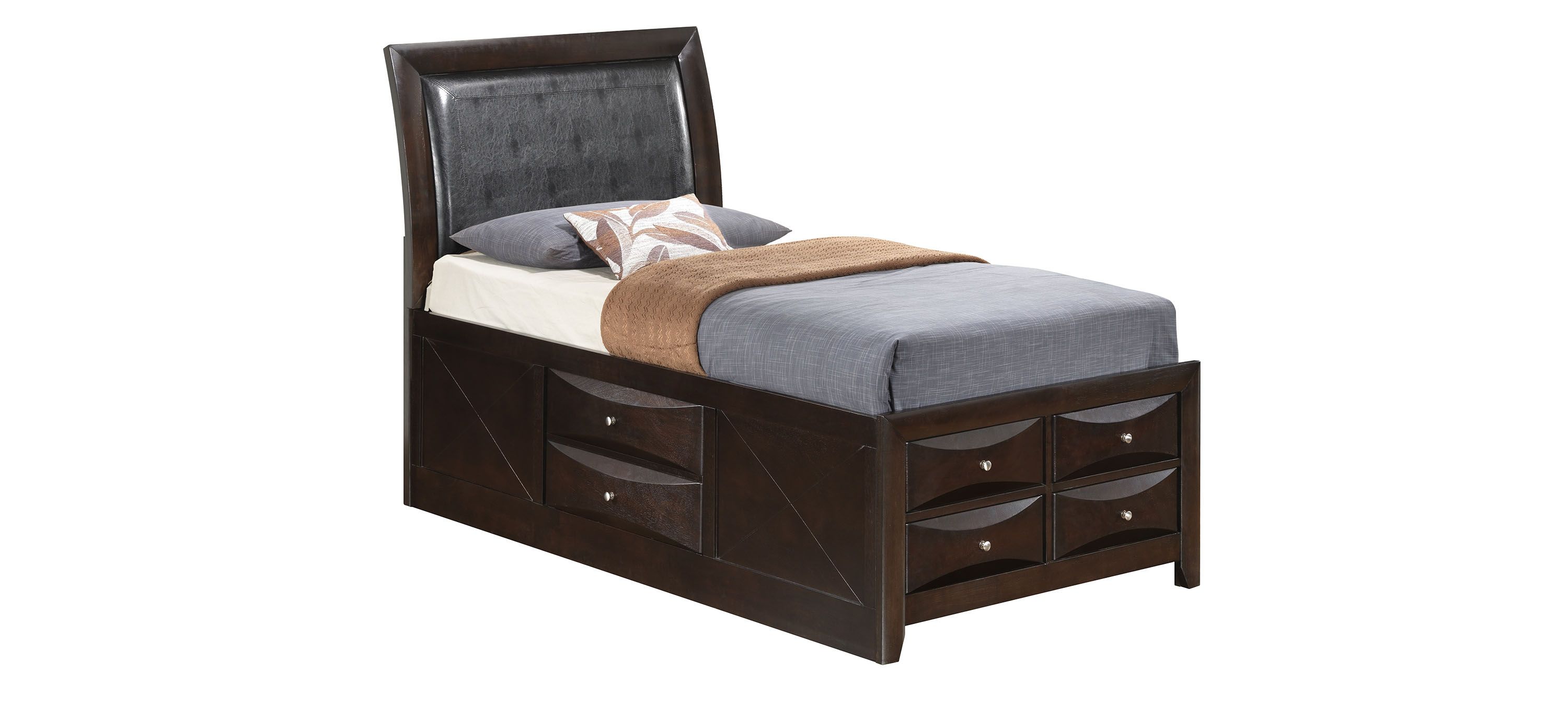 Marilla Upholstered Captain%27s Bed