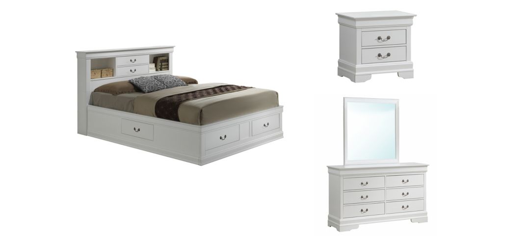 586031060 Rossie 4-pc. Storage Bedroom Set sku 586031060