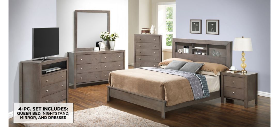 586324010 Burlington 4-pc. Bookcase Bedroom Set sku 586324010