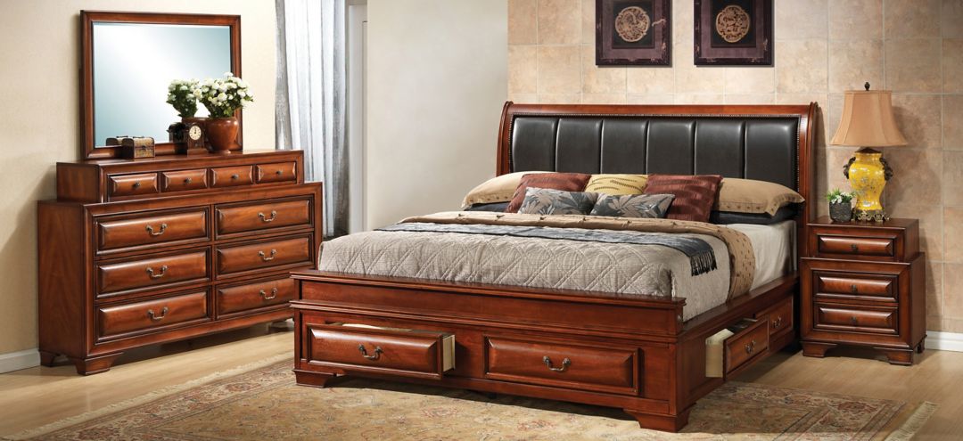 Sarasota Upholstered 4-pc. Storage Bedroom Set