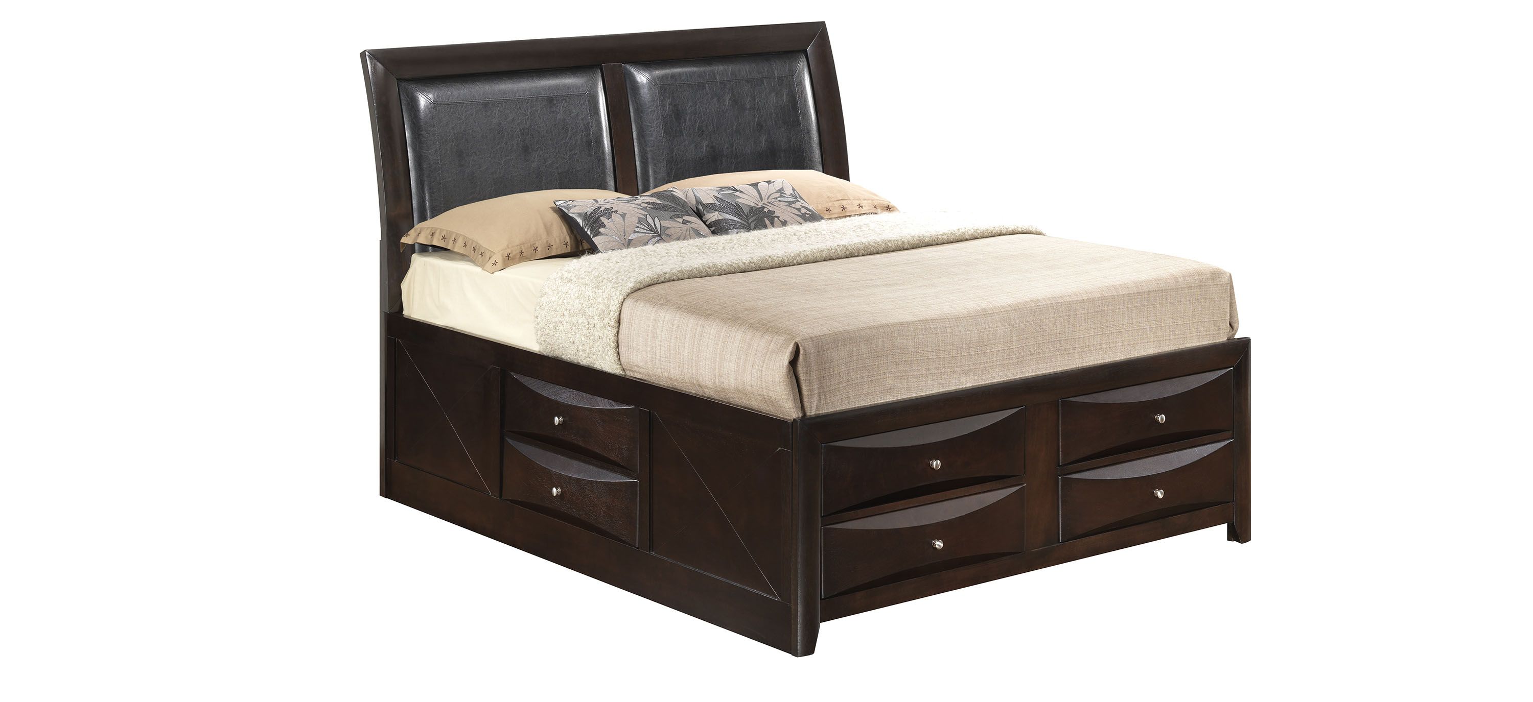 Marilla Upholstered Captain%27s Bed