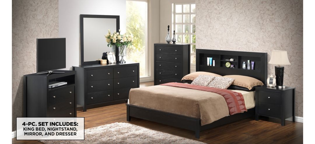 588324020 Burlington 4-pc. Storage Bedroom Set sku 588324020