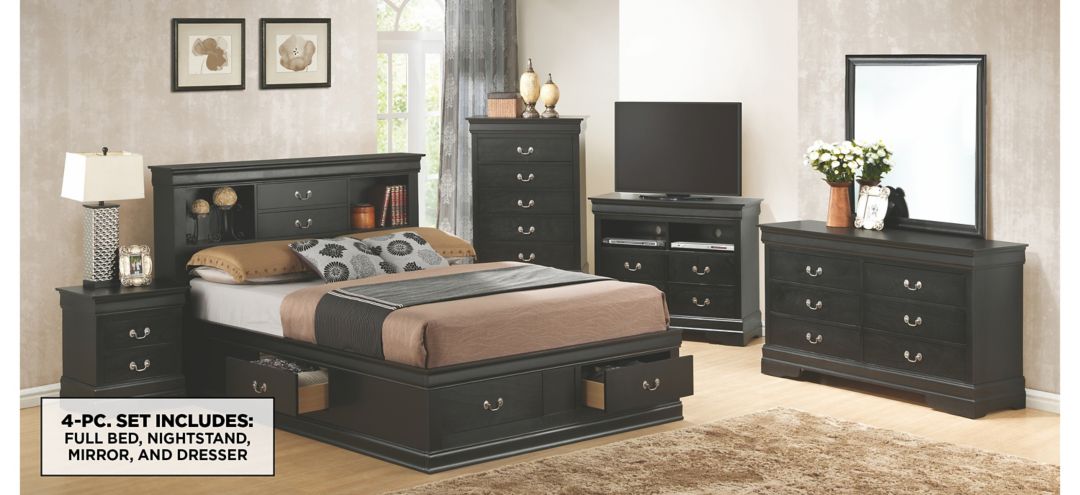 590031030 Rossie 4-pc. Storage Bedroom Set sku 590031030