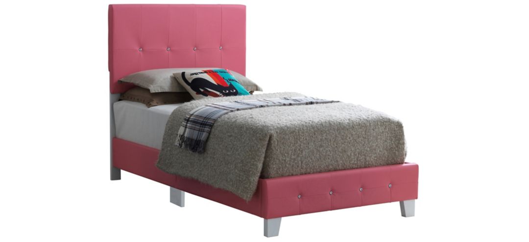 G2617-TB-UP Rose Twin Bed sku G2617-TB-UP