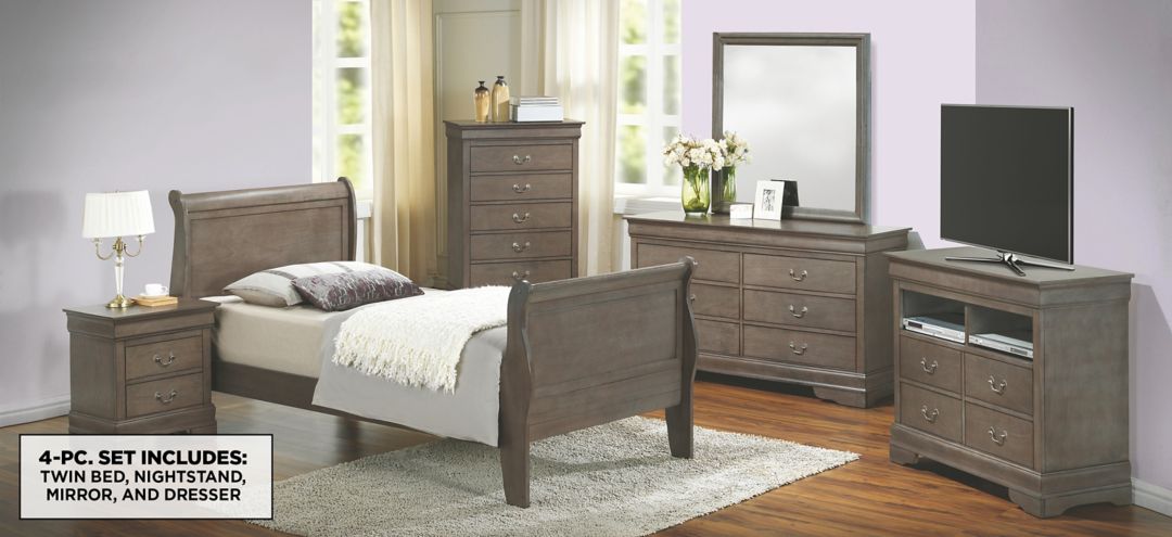 Rossie 4-pc. Sleigh Bedroom Set