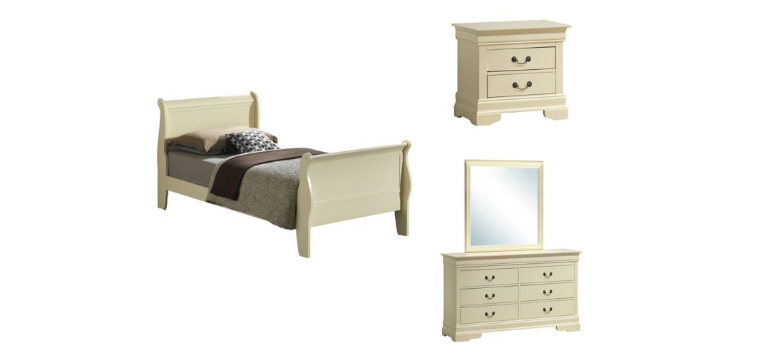 Rossie 4-pc. Sleigh Bedroom Set