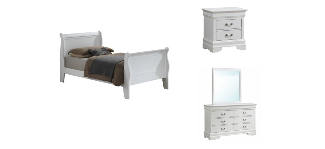 Rossie 4-pc. Sleigh Bedroom Set