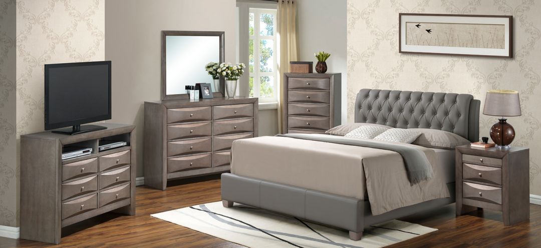 594285960 Marilla 4-piece Upholstered Bedroom Set sku 594285960