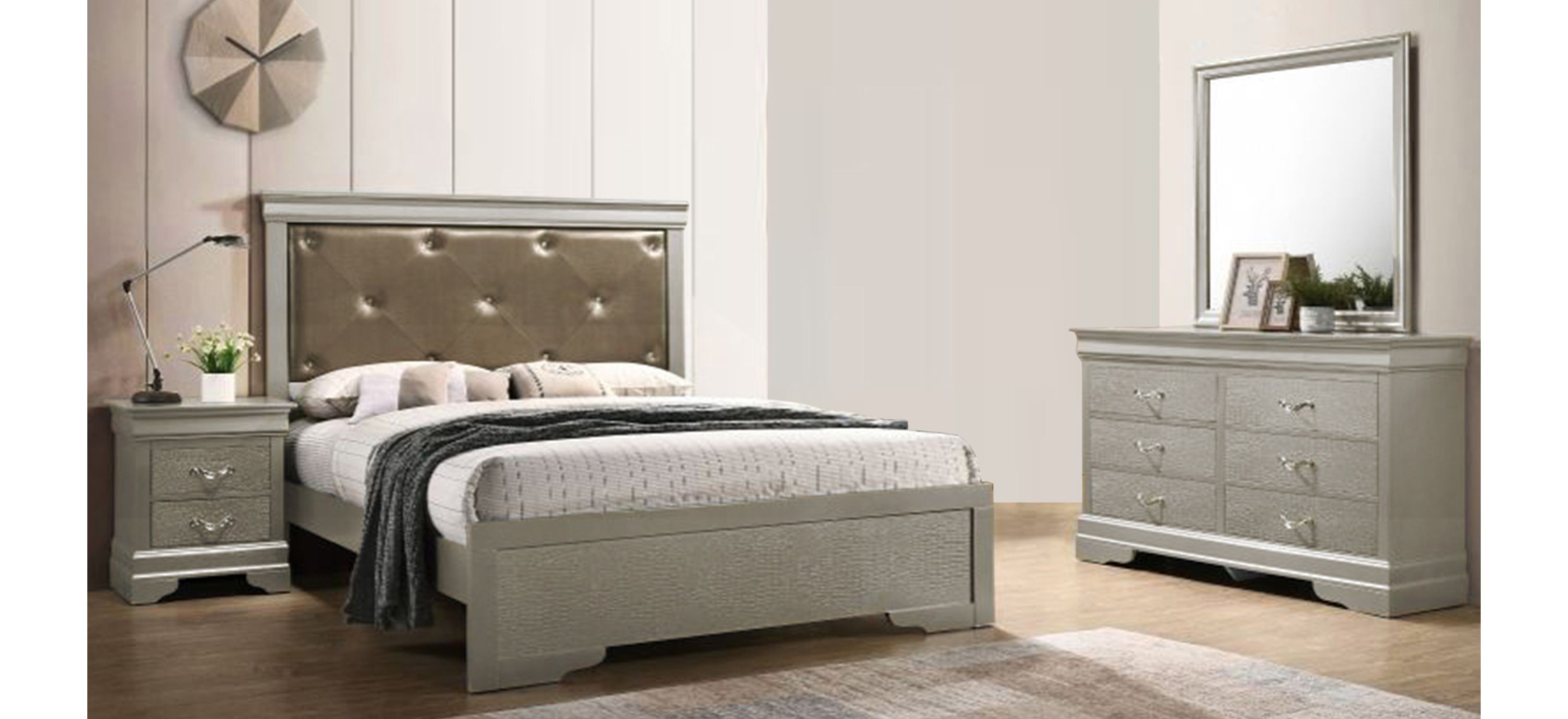 Lorana 4-pc. Upholstered Bedroom Set