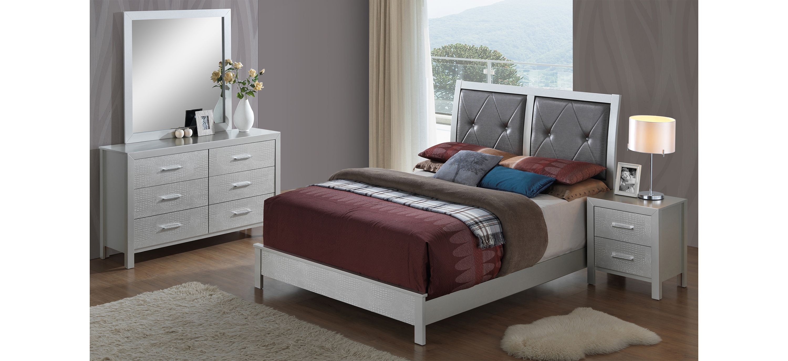 Glades 4-pc. Upholstered Bedroom Set