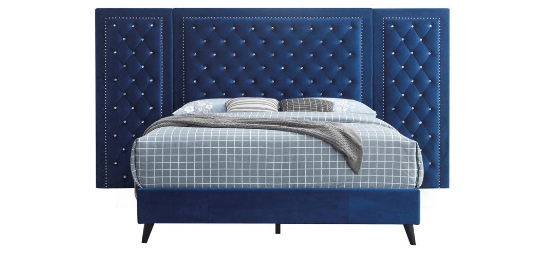 Alba Upholstered Panel Bed with Upholstered Side Panels