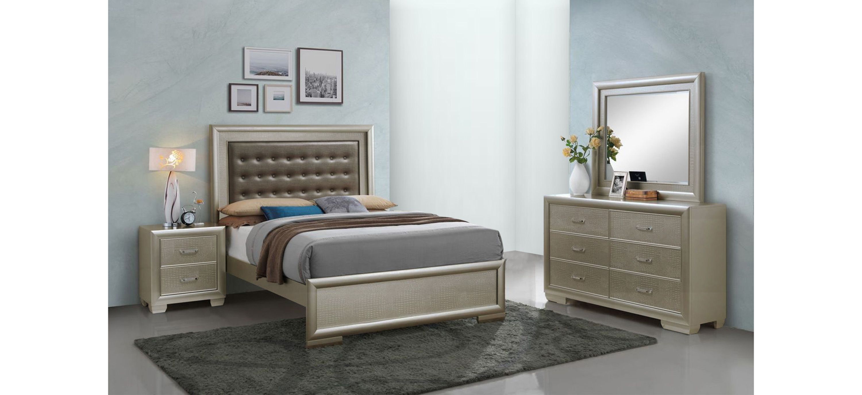 Kat 4-pc. Upholstered Bedroom Set