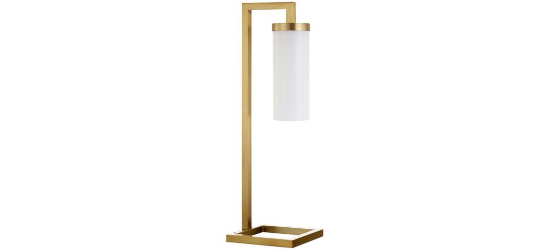 Ansa White Cylinder Table Lamp