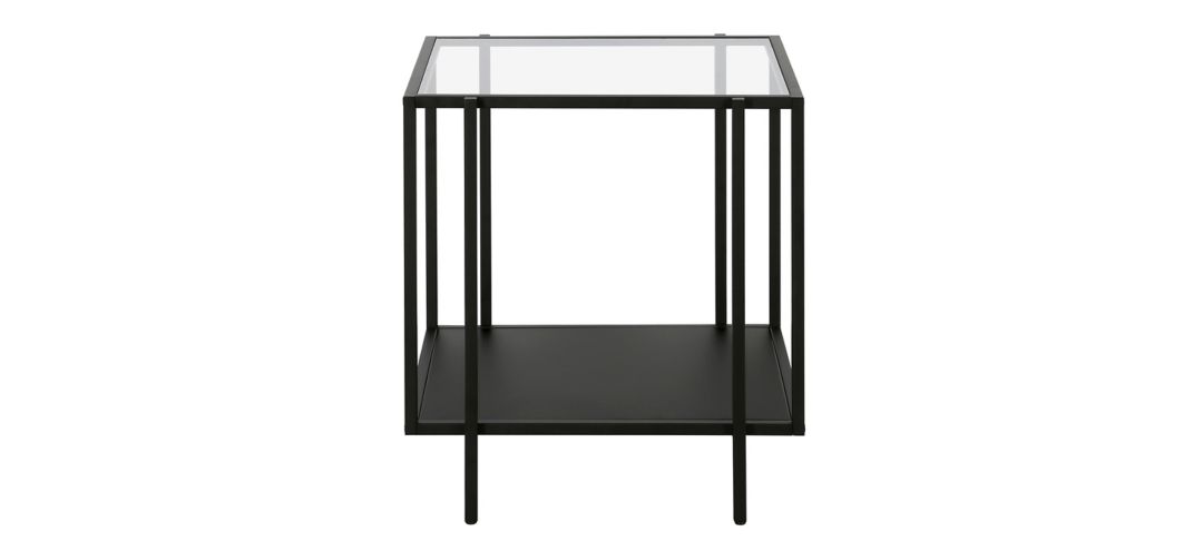 Fable End Table with Metal Shelf