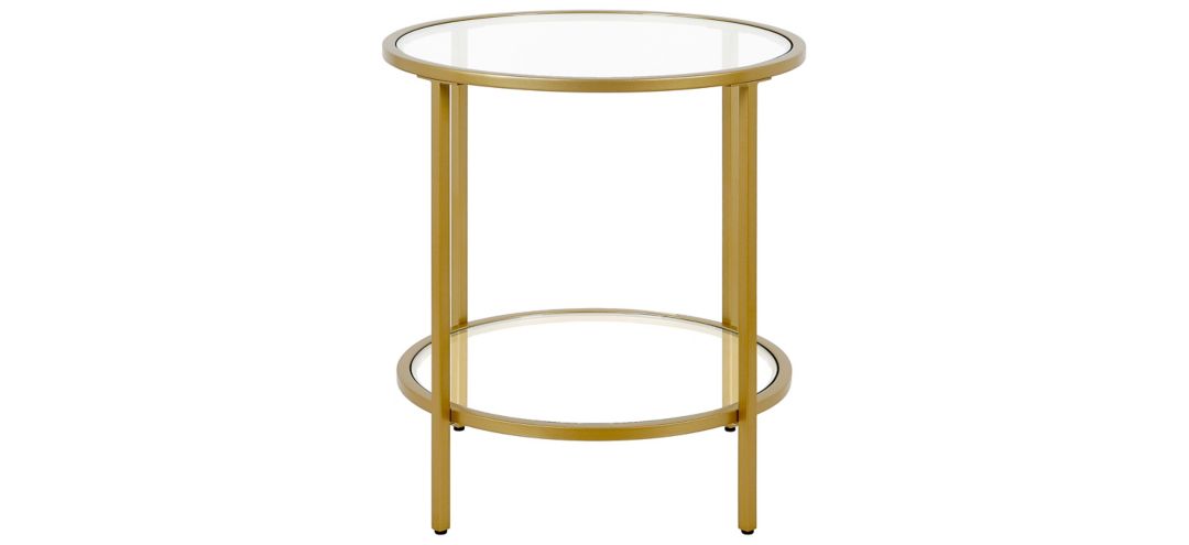 307217350 Paulino Round End Table with Glass Shelf sku 307217350