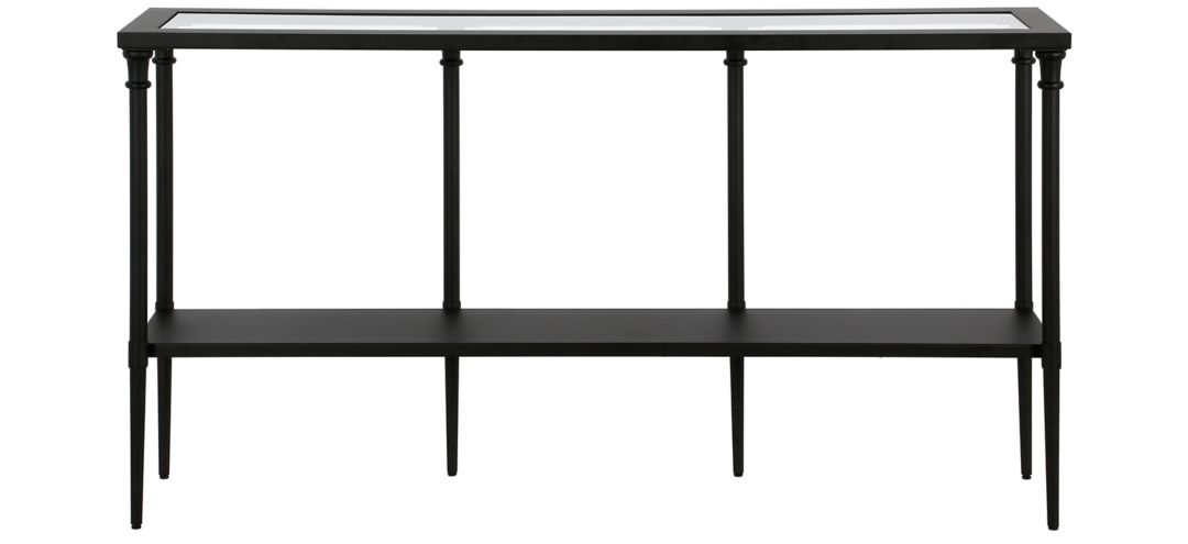 "Tina 55"" Console Table with Solid Metal Shelf"