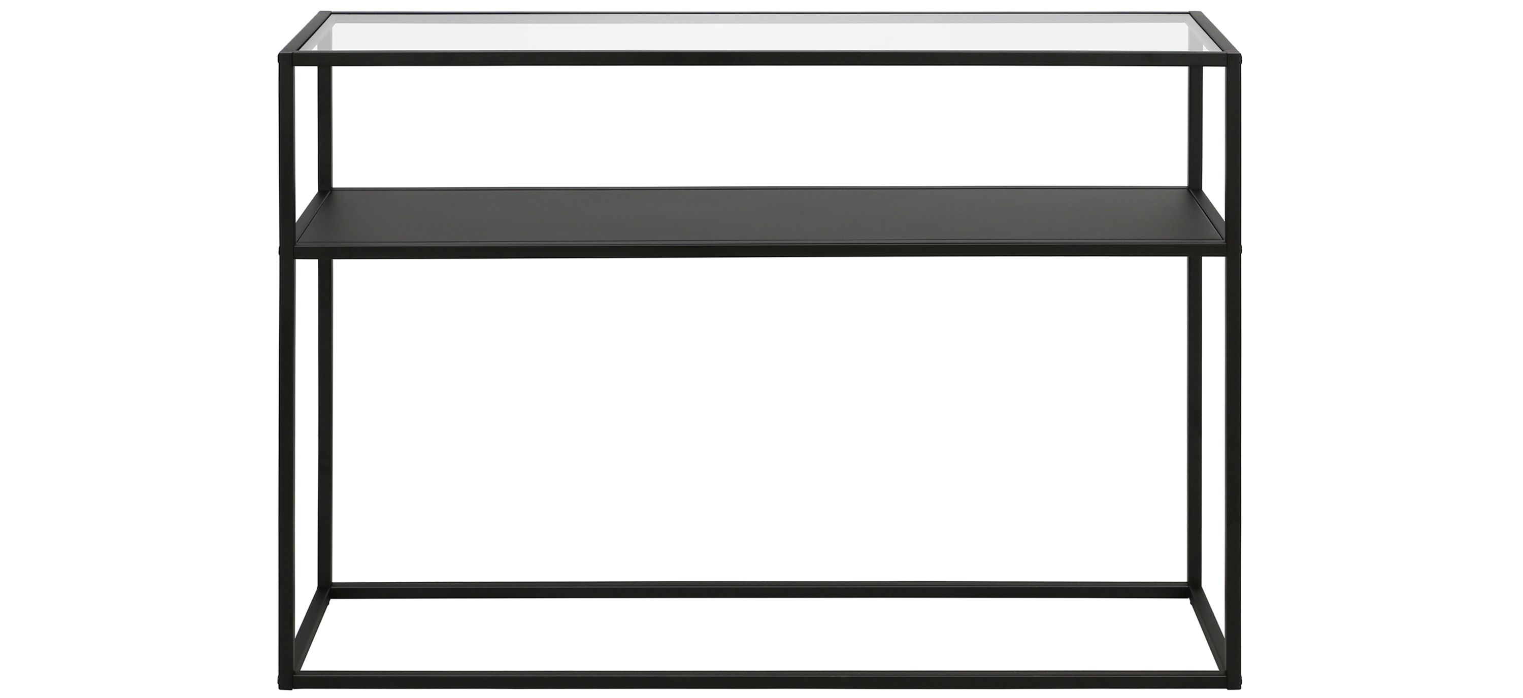 Tina Rectangular Sofa Table with Solid Metal Shelf